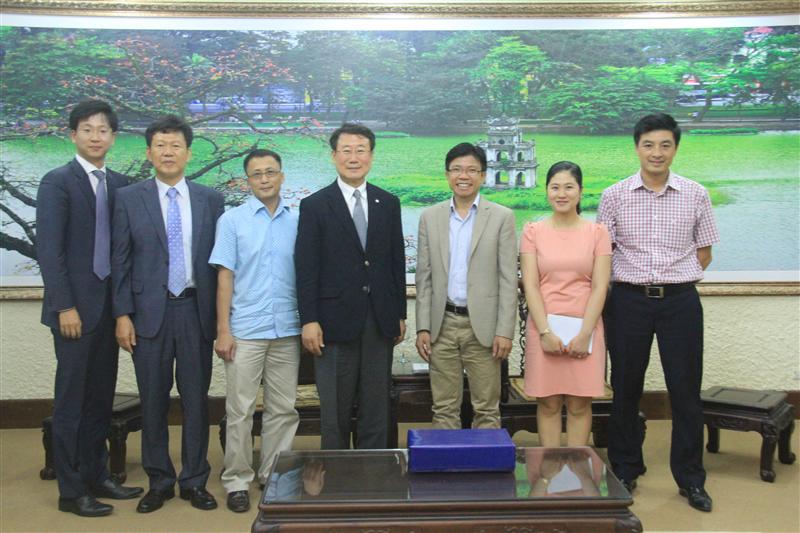 Tiếp và làm việc với đoàn đại biểu Đại học Hanyang Cyber (Hàn Quốc)