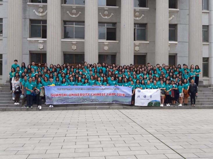 Sinh viên Khoa Đông phương tham gia Trại Hán ngữ tại Đại học Quảng Tây  