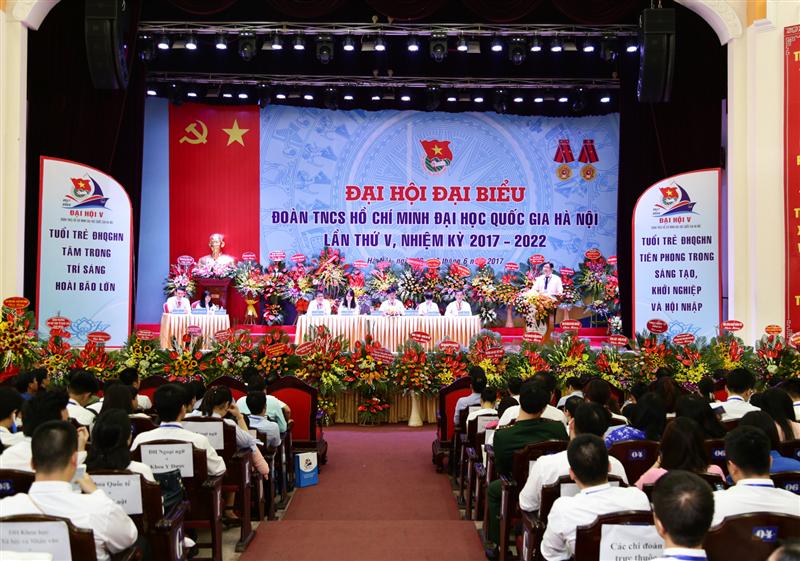 Đại hội đại biểu Đoàn TNCS Hồ Chí Minh ĐHQGHN lần thứ V, nhiệm kỳ 2017 - 2022